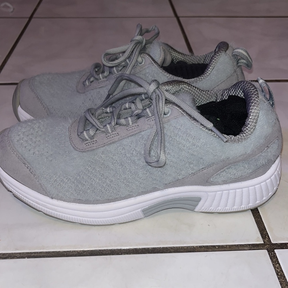 Orthofeet Womens 989 Coral Wool Grey Comfort Athletic Sneakers Size 7.5 - Picture 10 of 14